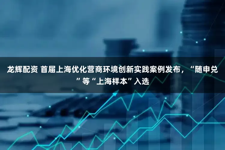 龙辉配资 首届上海优化营商环境创新实践案例发布，“随申兑”等“上海样本”入选